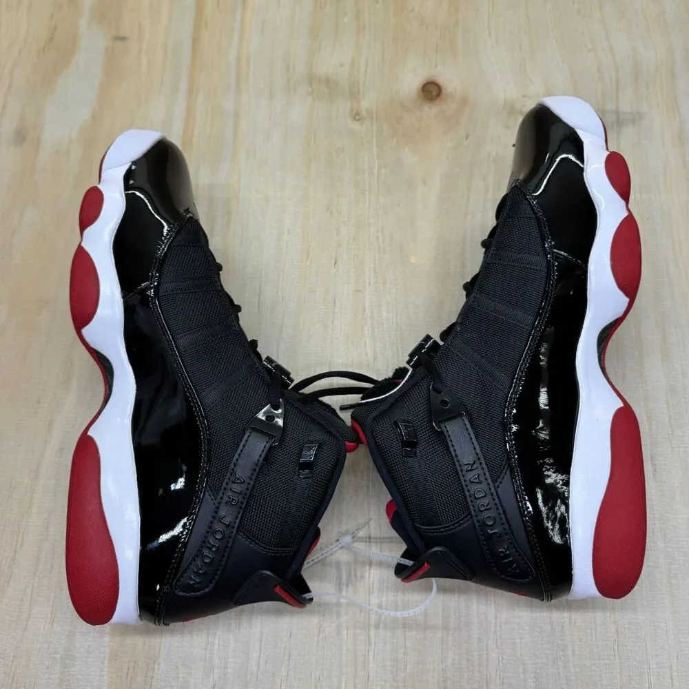 NEW Jordan 6 Rings Bred Mens Black  Varsity Red White Sz 11.5 322992-062